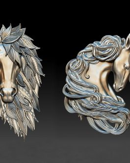 Areion-and-Boreas silicon horse head molds