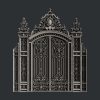 Silicon mould ornate gate