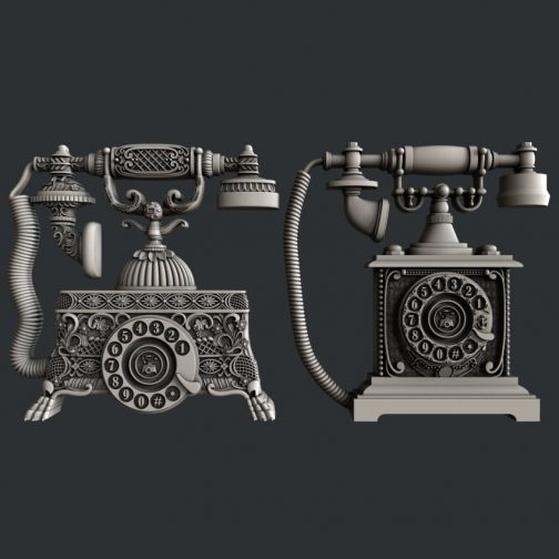 Vintage Phones Zuri Design silicon mold