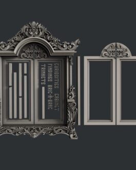 Curiosities Cabinet with Free Doors Silicone Moulds