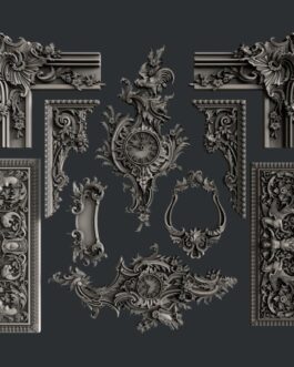 Baroque Elements Silicone Mould