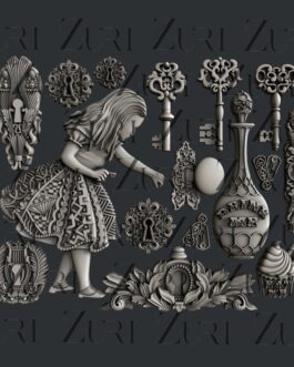 Alice’s Keys Silicone Mould – Alice in Wonderland Collection