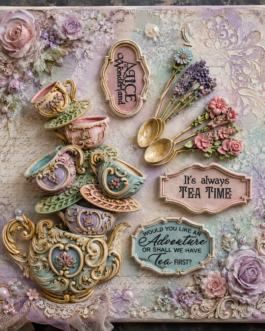 Tea Time Silicone Mould – Alice in Wonderland Collection