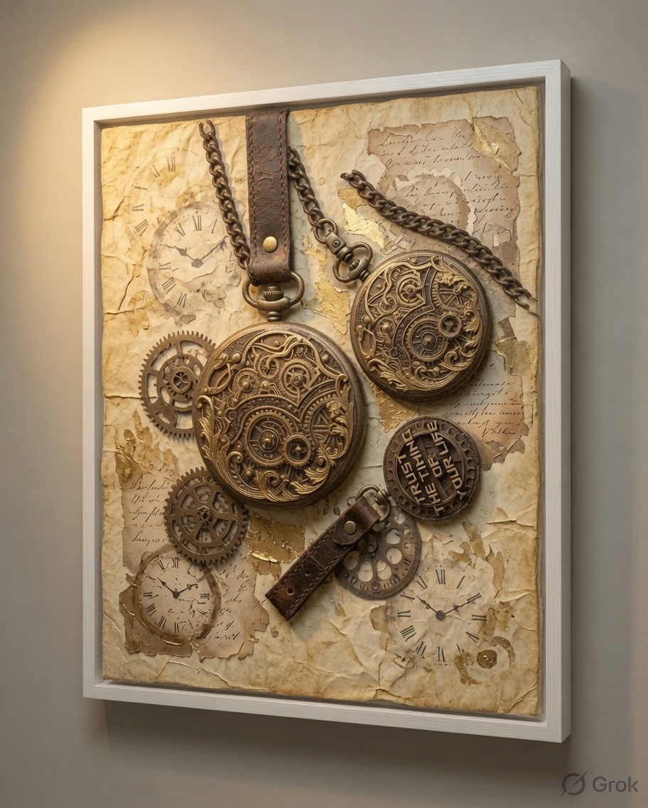 Steampunk Pocket Watch #1 Silicone Mould - Image 2