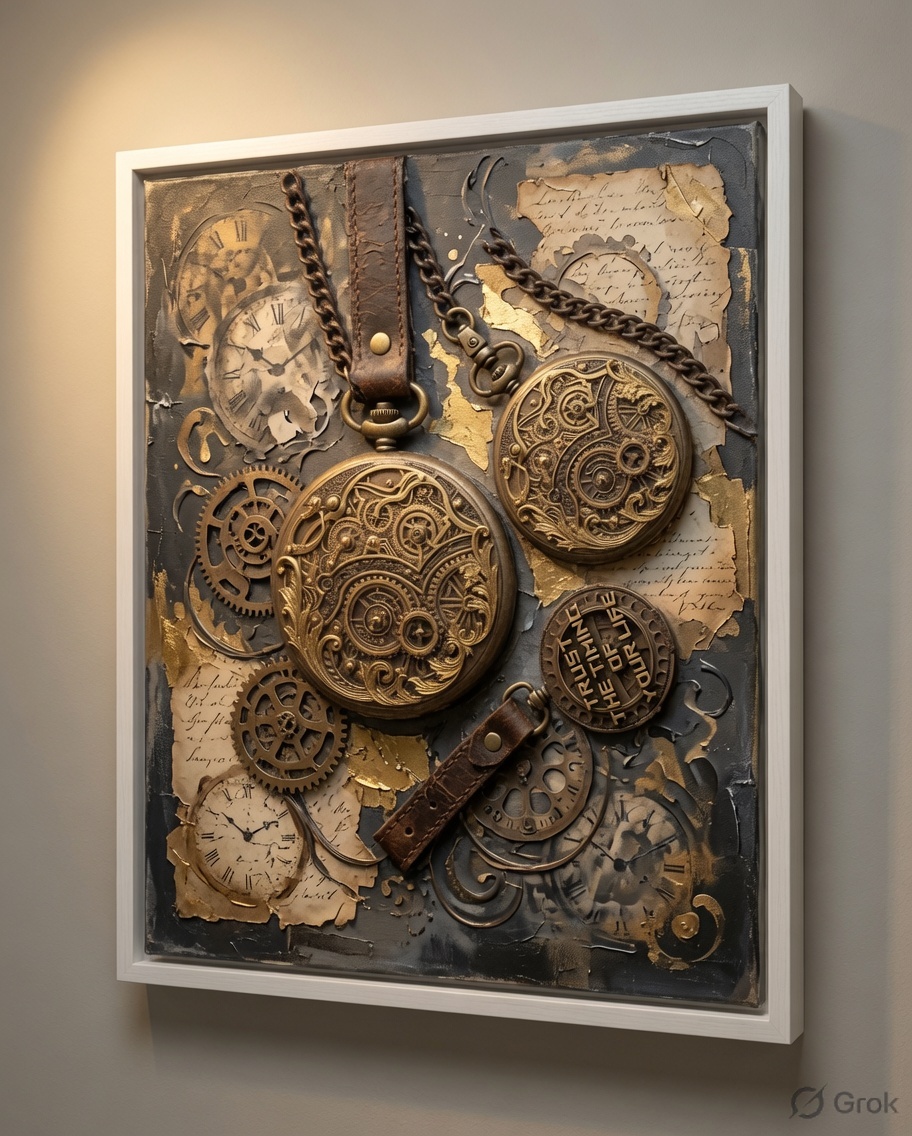 Steampunk Pocket Watch #1 Silicone Mould - Image 3