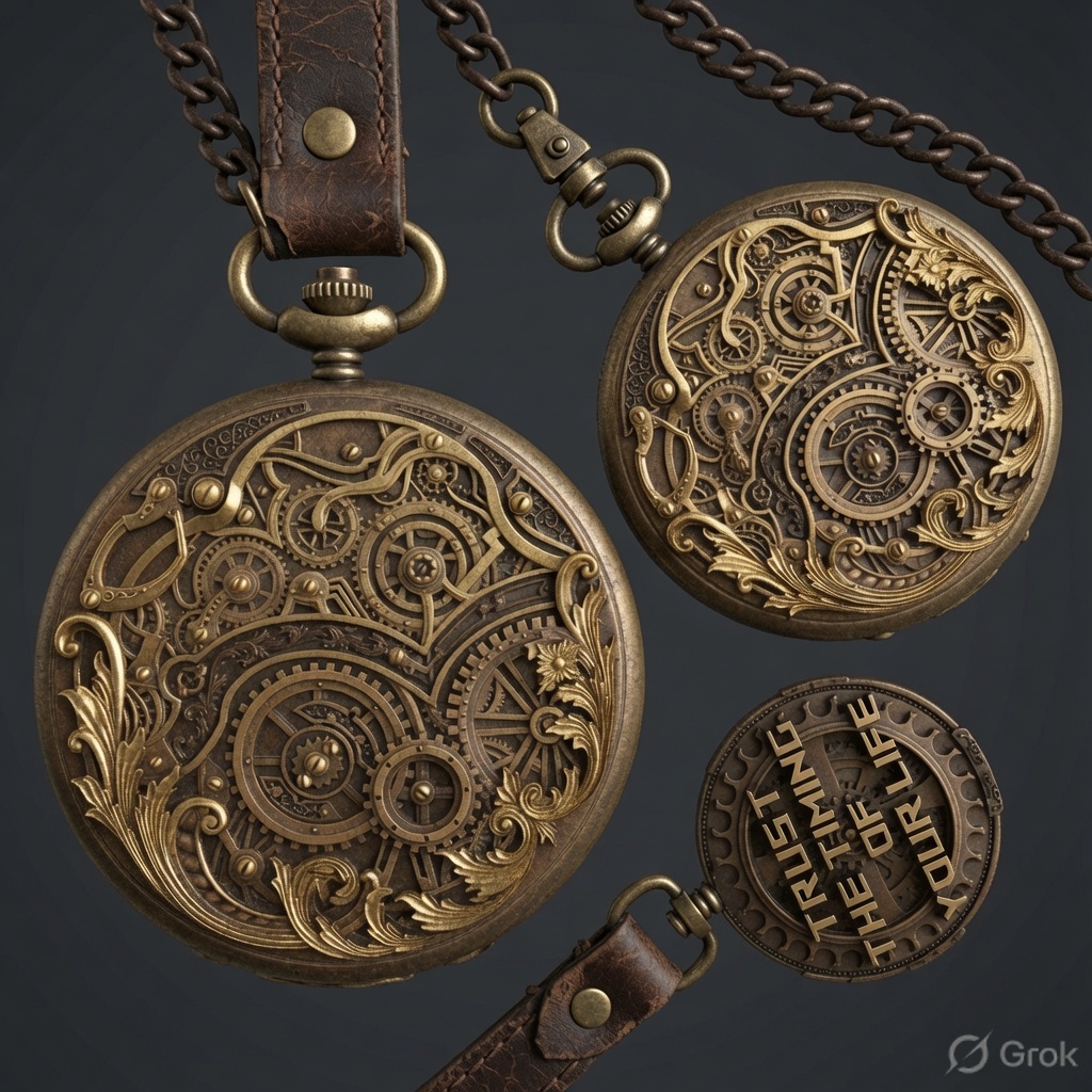 Steampunk Pocket Watch #1 Silicone Mould - Image 4
