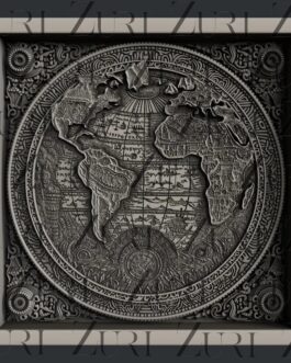 World Map Coaster Silicone Mould