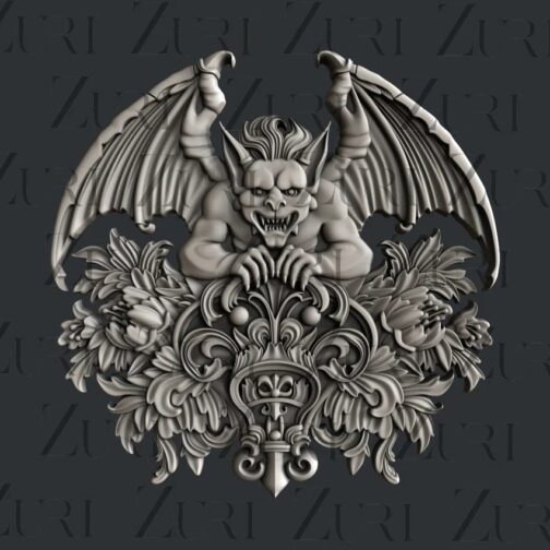 Gargoyle-Set-2 silicone mould resin clay food safe