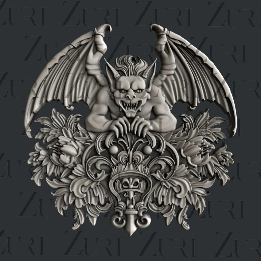 Gargoyle-Set-2 silicone mould resin clay food safe